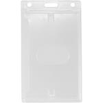Plastic Crystal Clear ID Badge Holder (100 Pack)